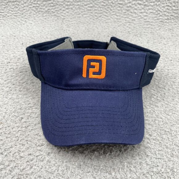 Footjoy FJ Visor Hat Cap Strap Back Blue Orange Golf Ajustable Outdoors Unisex - Picture 3 of 8